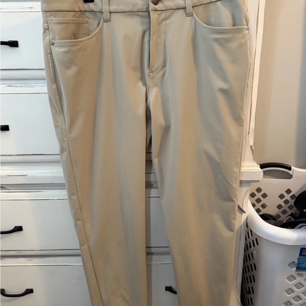 Worn once like brand new — 34x30 Lululemon Athletica Tan Chinos warp speed